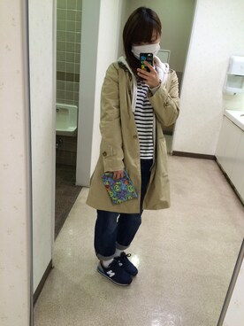 「aiko」｜「アイテム（トレンチコート）」を使った、maboさん（レディース・156cm）の秋コーディネート