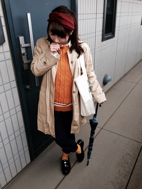 「チラ見せ部」｜maboさん（レディース・156cm）の秋コーディネート