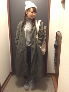 「アイテム（シャツワンピース）」を使った、maboさん（レディース・156cm・20代）の春コーディネート