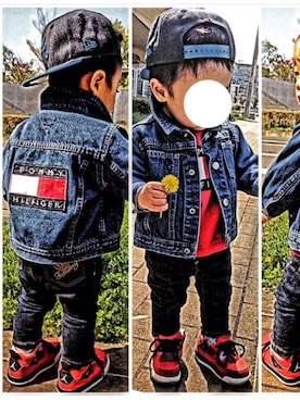 「TOMMY（トミー）のアイテム」を使った、k___y***さん（キッズ・80cm）の春コーディネート