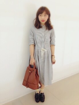 「#秋服」｜「アイテム（ワンピース）」を使った、Stella.Lさん（レディース・156cm）の夏コーディネート