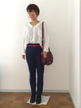 「in this life（インディスライフ）のアイテム」を使った、muaさん（レディース・155cm）の秋コーディネート