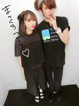 「B.L.U.E（ビーエルユーイー）のアイテム（パンツ）」を使った、れいんさん（レディース・157cm）の秋コーディネート