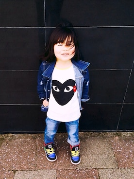 「ZIDDY（ジディ）のアイテム（パンツ）」を使った、r_kunさん（キッズ・90cm）の冬コーディネート