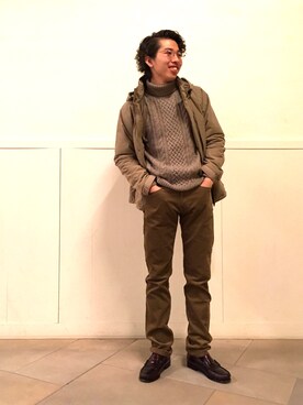 「WILD THINGS（ワイルドシングス）のアイテム（ミリタリージャケット）」を使った、Akira Sakaguchi さん（メンズ・167cm）の秋コーディネート