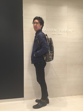 「TOPMAN（トップマン）のアイテム（ブルゾン）」を使った、Shoji Yorigamiさん（メンズ・165cm）の春コーディネート