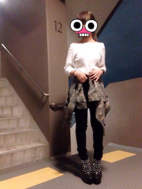 「one way（ワンウェイ）のアイテム（ブーツ）」を使った、SATSUKIさん（レディース・151cm）の秋コーディネート