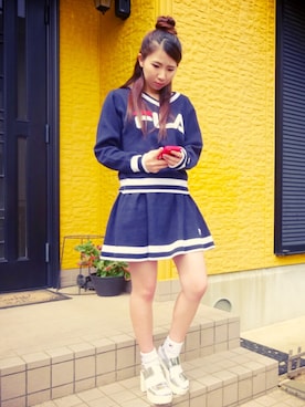 「SET UP」｜「アイテム（サンダル）」を使った、すずあやさん（レディース・152cm）の春コーディネート