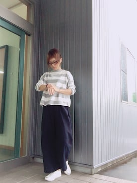 「CONVERSE（コンバース）のCONVERSE コンバース ジャック パーセル / JACK PURCEL（スニーカー）」を使った、25nicoさん（キッズ・120cm）の秋コーディネート