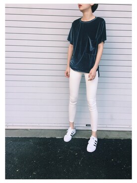 「ブルー x ホワイト」｜ao-studioさん（レディース・172cm）の春コーディネート