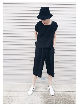 「CELINE」｜「アイテム（つなぎ/オールインワン）」を使った、ao-studioさん（レディース・172cm）の夏コーディネート