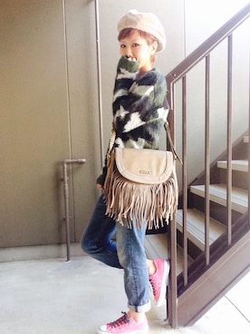 まゆみんさん（レディース・153cm）の冬コーディネート