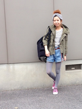 まゆみんさん（レディース・153cm）の春コーディネート