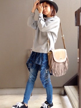 まゆみんさん（レディース・153cm）の春コーディネート