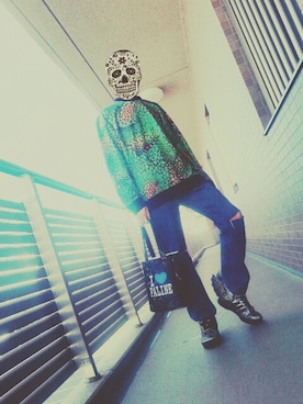 「JEREMYSCOTT」｜文太さん（メンズ・170cm）の冬コーディネート