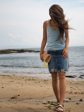 「LOGAN（ローガン）のアイテム」を使った、shiorenaさん（レディース・172cm）の夏コーディネート