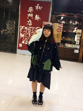 「Ne-net（ネネット）のアイテム（財布/小物）」を使った、coka@cokaさん（レディース・156cm）の秋コーディネート