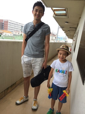 「ウクレレ」｜汗疹さん（メンズ・177cm）の夏コーディネート