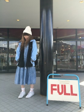 「ノースフェイス」｜asamiさん（レディース・167cm）の冬コーディネート