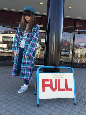 「ガウン」｜asamiさん（レディース・167cm）の冬コーディネート