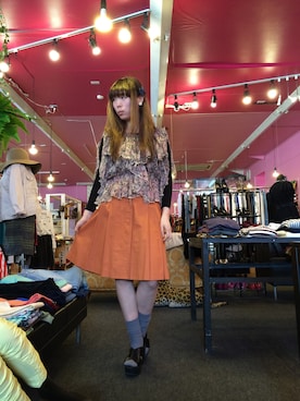 「アイテム（シャツ/ブラウス、ピンク系）」を使った、asamiさん（レディース・167cm）の春コーディネート