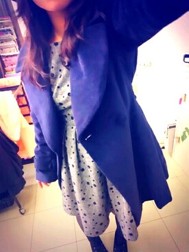 「earthmusic&ecologyのアイテム（ワンピース、グレー系）」を使った、MAYU-PINさん（レディース・147cm）の冬コーディネート