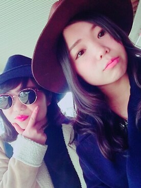 「monsterのアイテム（ムートンコート、ベージュ系）」を使った、MAYU-PINさん（レディース・147cm）の冬コーディネート