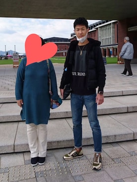 「サタデーズ ニューヨークシティ (Saturdays NYC)」｜「アイテム（スウェット）」を使った、TAKUさん（メンズ・180cm）の秋コーディネート
