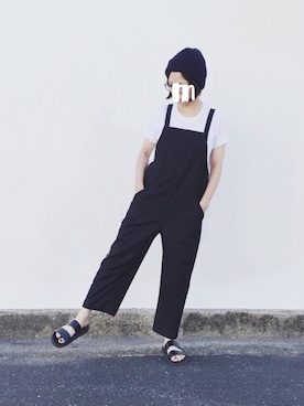 「パックT」｜「アイテム（オールインワン・サロペット）」を使った、MAYOさん（レディース・156cm）の夏コーディネート