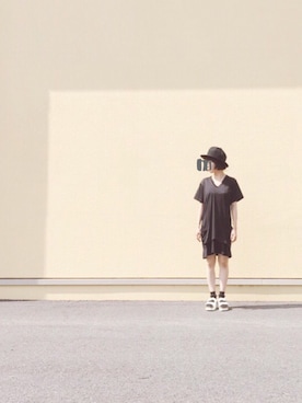 「UNSQUEAKY（アンスクウィーキー）のアイテム」を使った、MAYOさん（レディース・156cm）の夏コーディネート