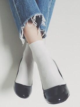 「切りっぱなし」｜「アイテム（パンプス）」を使った、MAYOさん（レディース・156cm）の冬コーディネート