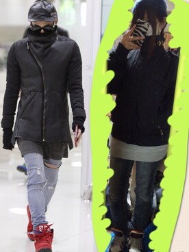 ニット セーターを使った G Dragon のレディース人気ファッションコーディネート Wear