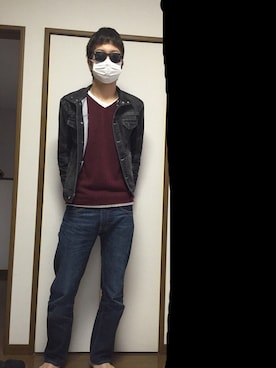 「MK MICHEL KLEIN（エムケーミッシェルクラン）のアイテム（ジャケット/アウター）」を使った、びーぼーいさん（メンズ・181cm）の冬コーディネート