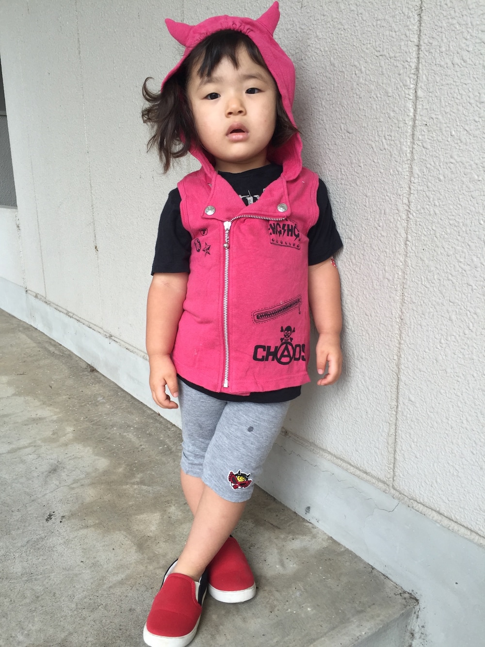 HYSTERIC MINI（ヒステリックミニ）の「SEEK A BABY BEAR総柄 10分丈