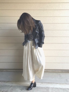 「L'EST ROSE（レストローズ）のアイテム（パンツ）」を使った、Yukichaelさん（レディース・160cm）の春コーディネート