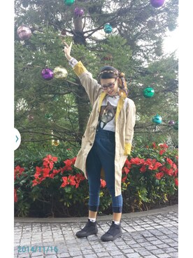「soe（ソーイ）のアイテム（ステンカラーコート）」を使った、あさいさん（レディース・158cm）の秋コーディネート