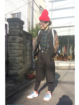 「G.V.G.V.（ジーヴィージーヴィー）のアイテム（スタジャン）」を使った、あさいさん（レディース・158cm）の秋コーディネート