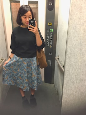 「roots（ルーツ）のアイテム（バッグ）」を使った、haru25さん（レディース・160cm）の秋コーディネート