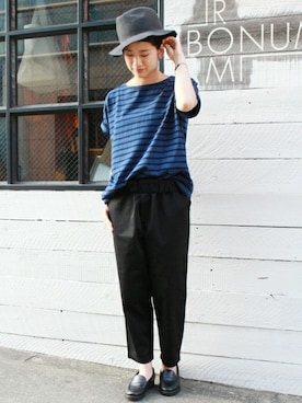 「JOURNAL STANDARD LUXE（ジャーナルスタンダード　ラックス）のアイテム（パンツ）」を使った、A.Kさん（レディース・161cm）の冬コーディネート