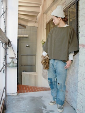 「JOURNAL STANDARD LUXE（ジャーナルスタンダード　ラックス）のアイテム」を使った、A.Kさん（レディース・161cm）の秋コーディネート