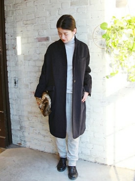 「JOURNAL STANDARD LUXE（ジャーナルスタンダード　ラックス）のアイテム（その他アウター）」を使った、A.Kさん（レディース・161cm）の秋コーディネート