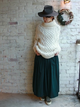 「JOURNAL STANDARD LUXE（ジャーナルスタンダード　ラックス）のアイテム」を使った、A.Kさん（レディース・161cm）の冬コーディネート