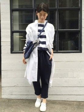 「JOURNAL STANDARD LUXE（ジャーナルスタンダード　ラックス）のアイテム（パンツ）」を使った、A.Kさん（レディース・161cm）の冬コーディネート