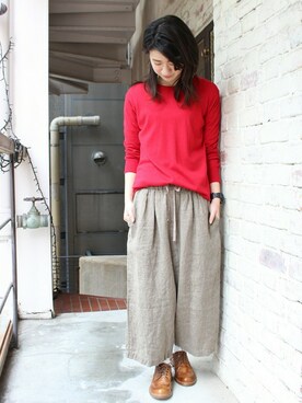 「JOURNAL STANDARD LUXE（ジャーナルスタンダード　ラックス）のアイテム（その他シューズ）」を使った、A.Kさん（レディース・161cm）の春コーディネート