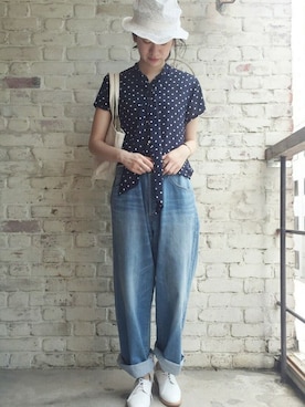 「JOURNAL STANDARD LUXE（ジャーナルスタンダード　ラックス）のアイテム（パンツ）」を使った、A.Kさん（レディース・161cm）の夏コーディネート