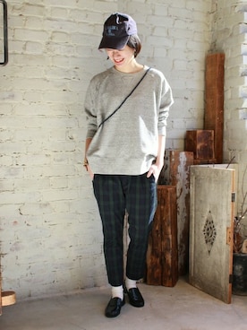 「JOURNAL STANDARD LUXE（ジャーナルスタンダード　ラックス）のアイテム（スウェット）」を使った、A.Kさん（レディース・161cm）の冬コーディネート