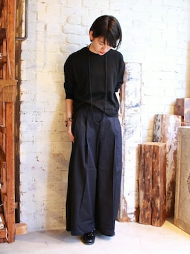 「JOURNAL STANDARD LUXE（ジャーナルスタンダード　ラックス）のアイテム（パンツ）」を使った、A.Kさん（レディース・161cm）の冬コーディネート