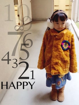 「GO TO HOLLYWOOD（ゴートゥーハリウッド）のアイテム（その他アウター）」を使った、sue*sueさん（キッズ・110cm）の春コーディネート