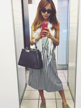 「FENDI」｜yukariさん（レディース・157cm）の夏コーディネート