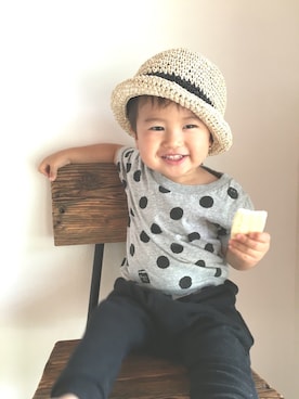 「ドラフトCO」｜「アイテム（その他）」を使った、kanさん（キッズ・80cm）の夏コーディネート